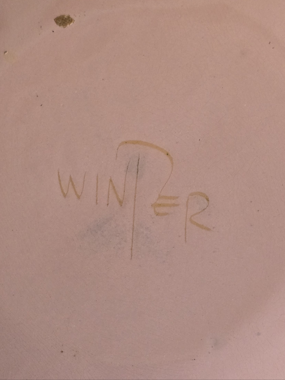 Vintage Enamel On Copper Decorative Metal Plate By EDWARD WINTER - Picture 9 of 9